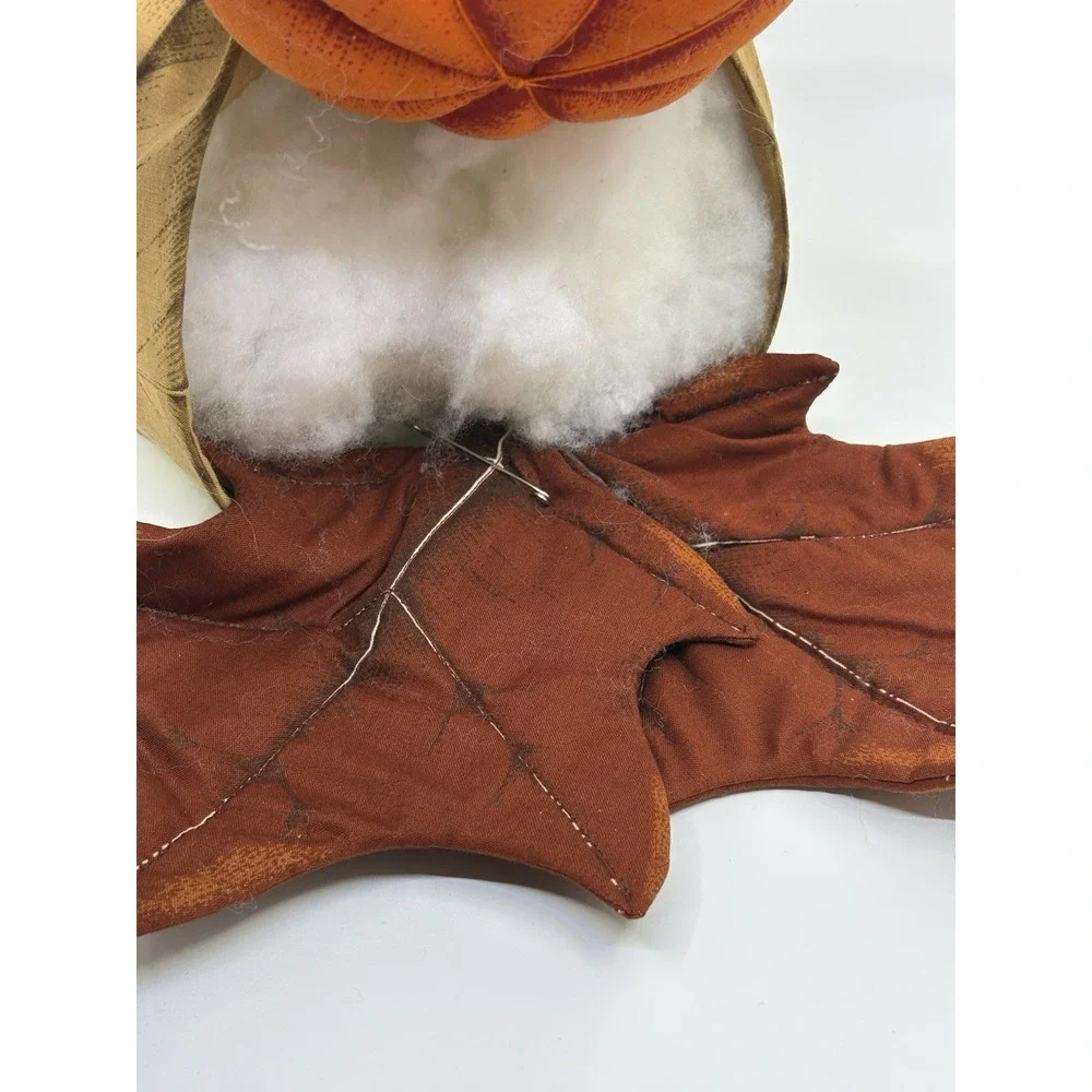 Vintage 80's handmade fabric cornucopia/horn of plenty Table Decor/ Plush